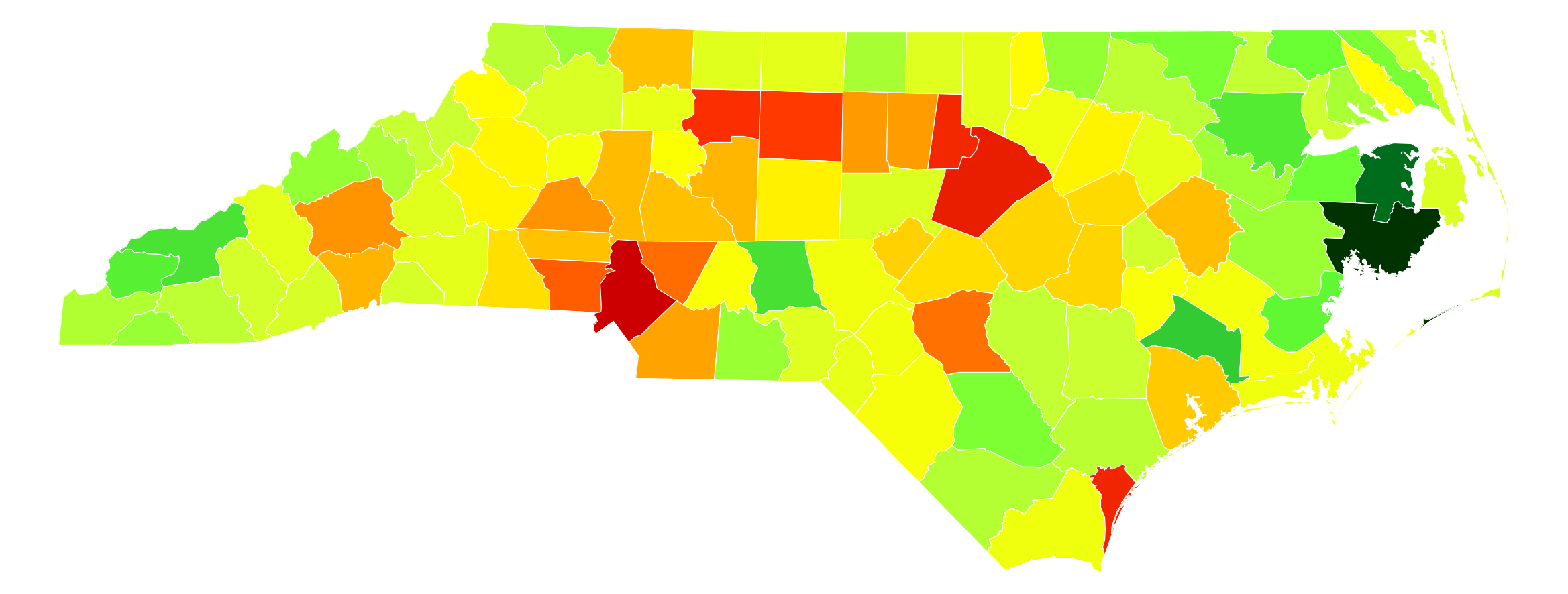 North Carolina Population Density